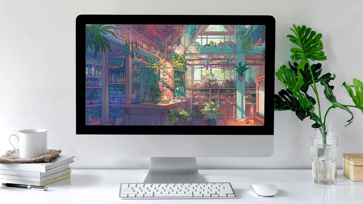 Cat Shop - HD/Ultra-wide Desktop Wallpaper