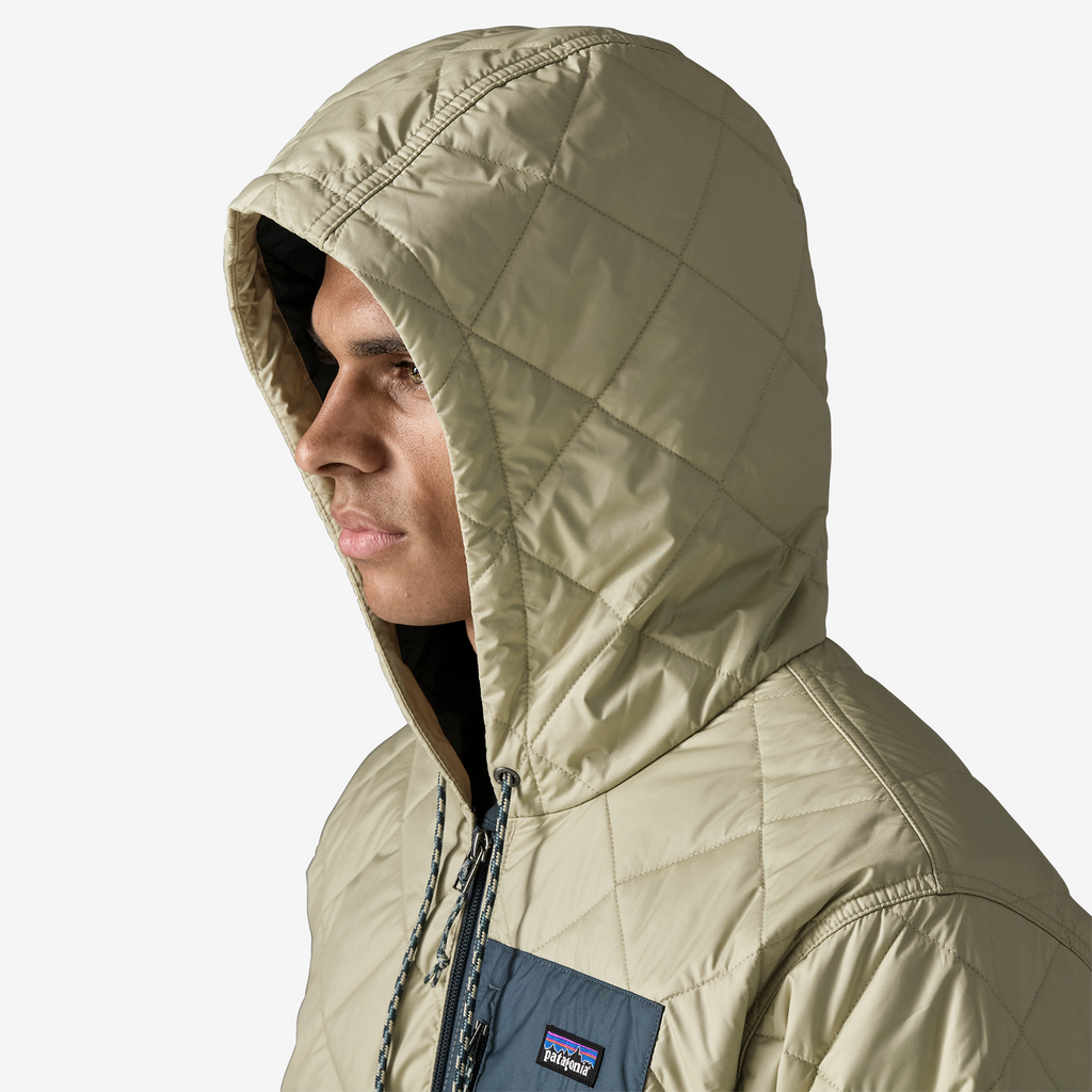 Men's Diamond Quilted Bomber Hoody