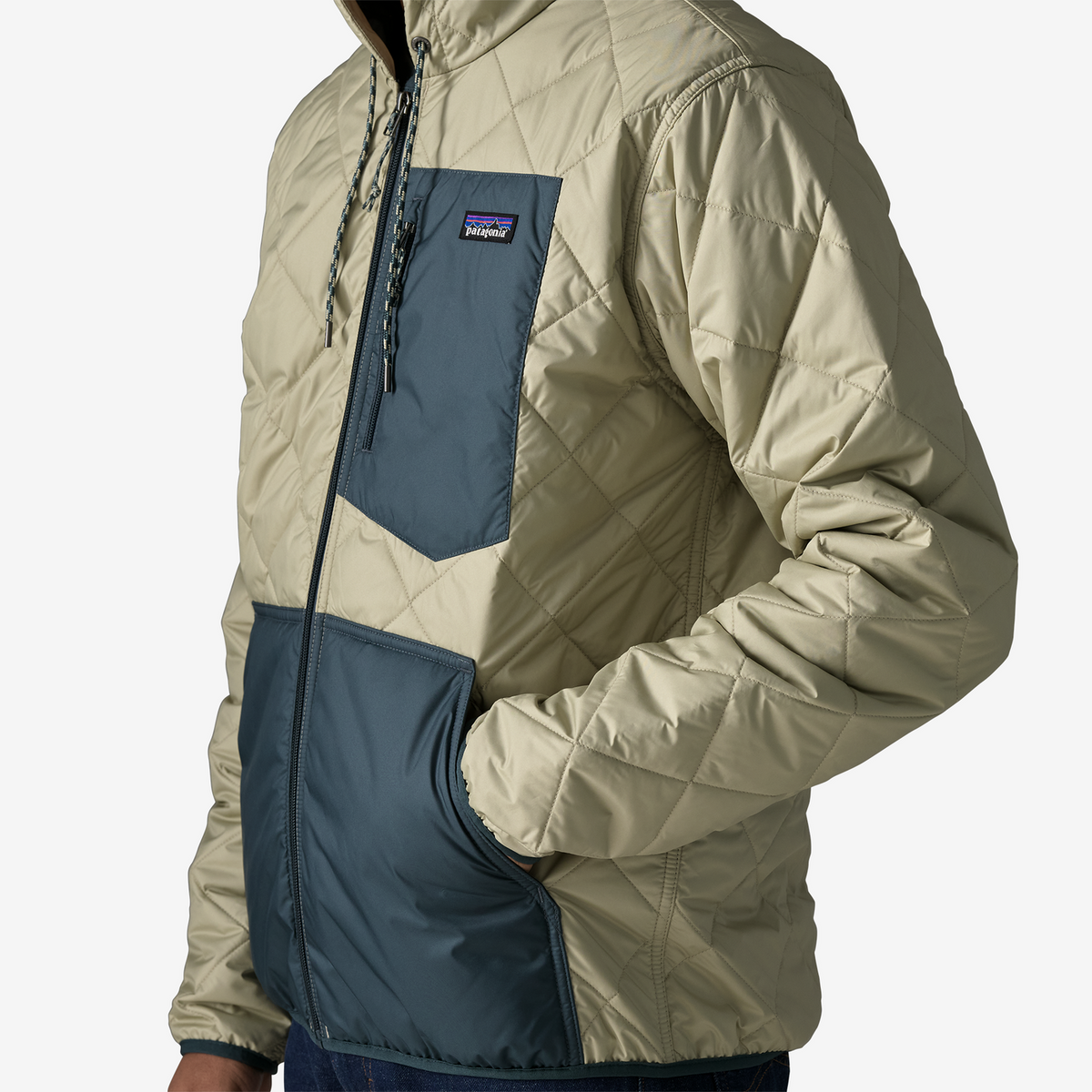 Men's Diamond Quilted Bomber Hoody