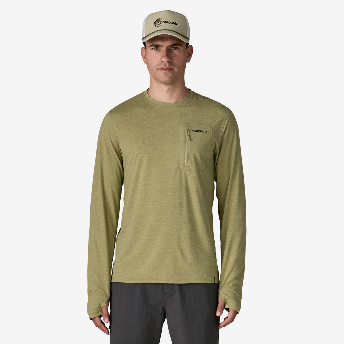 Men’s Long-Sleeved Capilene® Cool Sun Shirt - Fitz Roy Trout